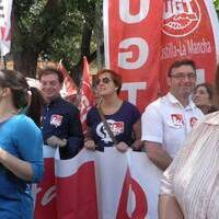 IU en la manifestación de Toledo: "Nada que celebrar" en defensa de los servicios públicos, el empleo y nuestros derechos y libertades