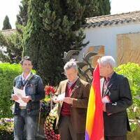 Homenaje a las víctimas de la represión fascista organizada por el Foro por la Memoria de Albacete
