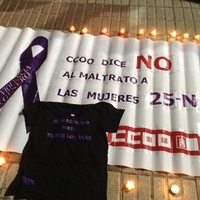 Acto de CCOO contra la Violencia de Género en el Altozano